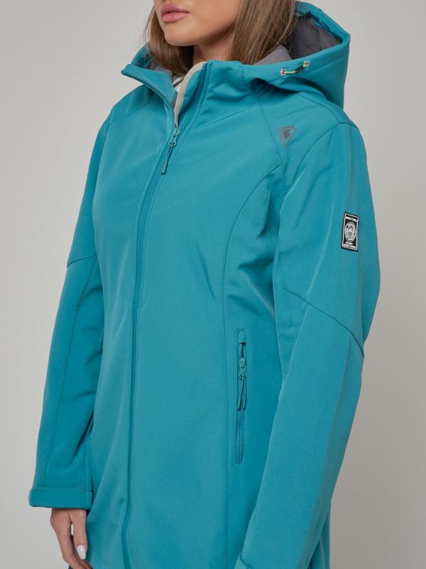 Women's windbreaker MTFORCE large size blue 22335S